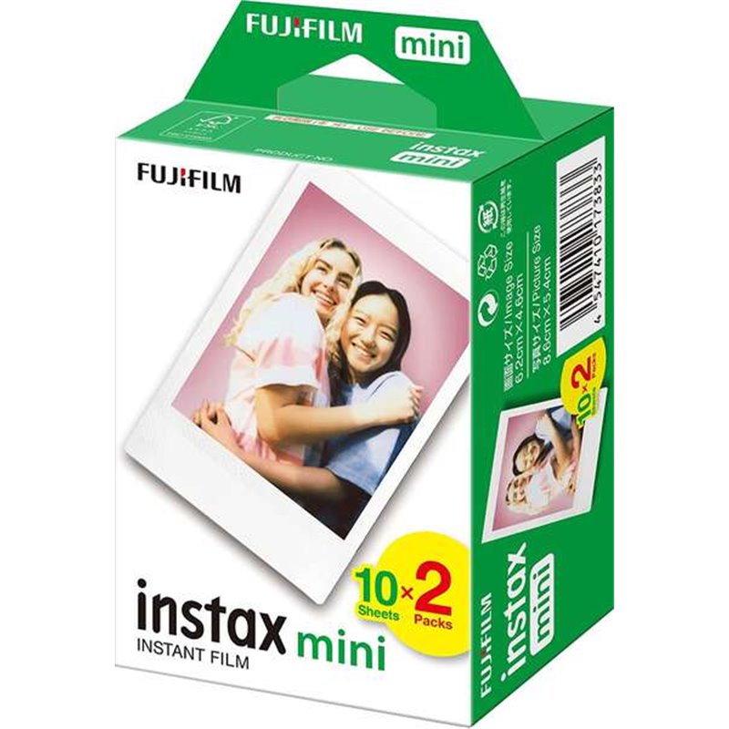 Fujifilm Instax mini Pack de 2x10 films photo instantanés - Valable pour tous les appareils photo Instax mini - Format d'impress