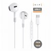 TechOneTech ear Écouteurs Intra-Auriculaires Tech Hip USB-C - Microphone Intégré - Assistant Vocal - Câble 1,20m