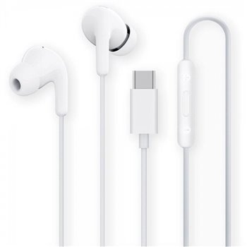 Écouteurs Xiaomi Mi Dual Driver Casque USB-C - Microphone intégré - Résistance IPX4 - Contrôle par câble - Couleur Blanc