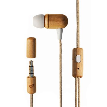 Écouteurs Energy Sistem Eco CherryWood - Mini Jack - Bois durable - Câble en chanvre - Microphone - Contrôle de conversation - C