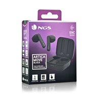 Écouteurs intra-auriculaires Bluetooth 5.3 TWS NGS Artica Move Black - Mains libres - Assistant vocal - Autonomie jusqu'à 7h - B