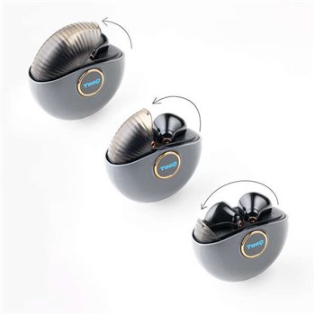 Tooq Casque Sans Fil + Microphone "Escargot" - Couleur Gris