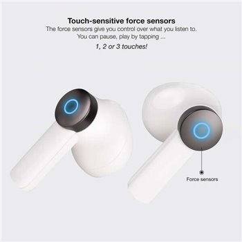 Tooq Casque Sans Fil + Microphone "Bender" - Blanc