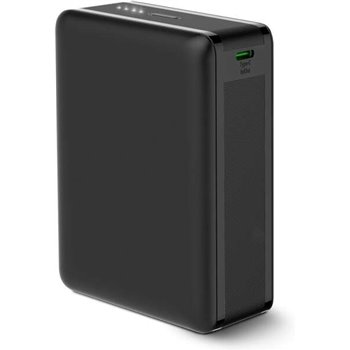 Ksix Powerbank Nano 20 000 mAh - Format de poche - Power Delivery - 22,5 W - Câble USB-C vers USB-C - Couleur Noir