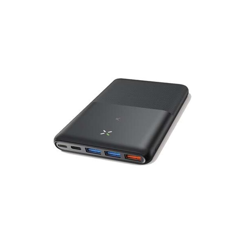 Batterie Externe/Power Bank Ksix 20000mAh 22,5W - Ultra fine - Technologie PD - Chargement simultané - 3x USB-A, 1x USB-C