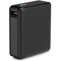 Ksix Powerbank Nano 10 000 mAh - Format de poche - Power Delivery - 22,5 W - Câble USB-C vers USB-C - Couleur Noir