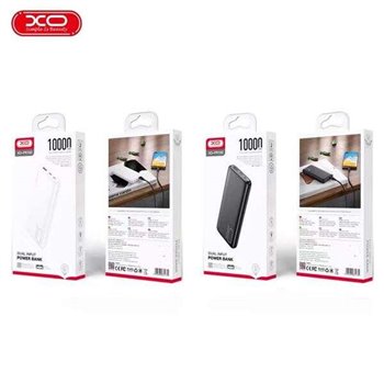 XO Powerbank PR182 - 10000MAH - Indicateurs LED - Chargement rapide - USB - Type C - Couleur Noir