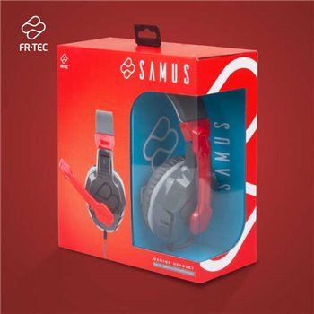 Casque Gaming FR-TEC Samus - Haut-Parleur 50 mm - Microphone Rotatif - Contrôle Volume et Muet - Connexion Mini-Jack 3,5 mm