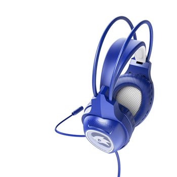 Casque de jeu laser Energy Sistem ESG 2 - Lumière LED - Microphone sur perche - Bandeau auto-ajustable - Couleur bleue