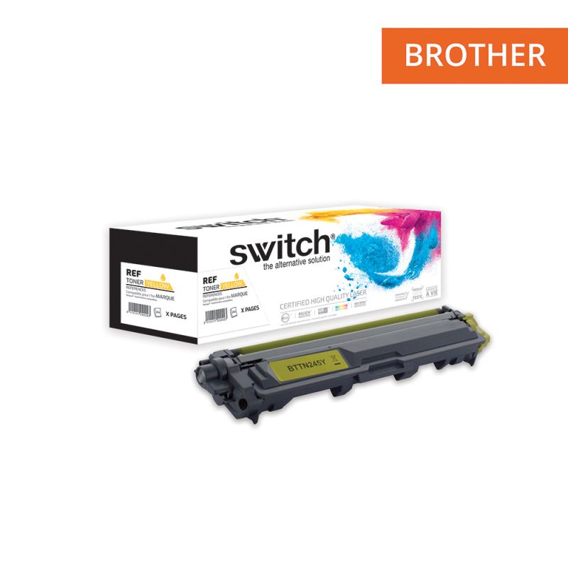 SWITCH - Toner compatible Brother TN241/ TN245- Jaune - 2 200 pages