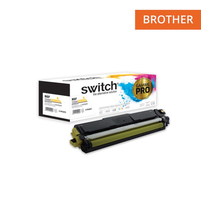 SWITCH - Toner compatible Brother TN247/ TN243 - Jaune -2 300 pages