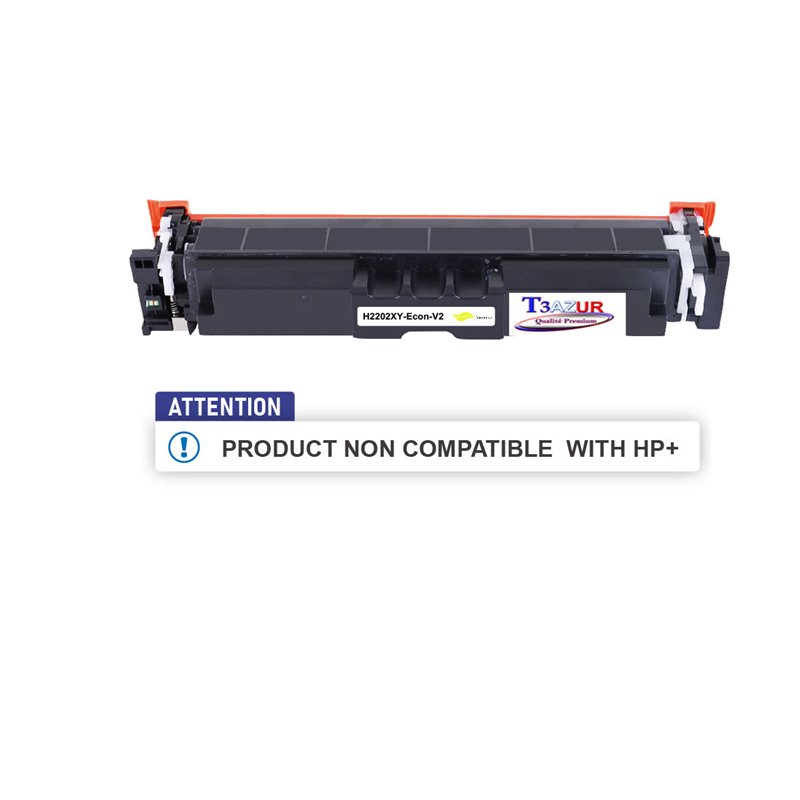 Toner Laser compatible avec HP W2202X/W2202A (220X/220A) - Jaune