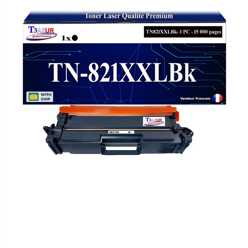 Toner compatible Brother TN821XXL (TN821XXLBK) - Noire