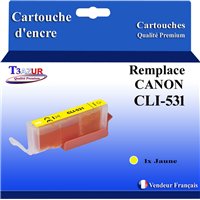 Cartouche Compatible pour Canon CLI-531 Jaune