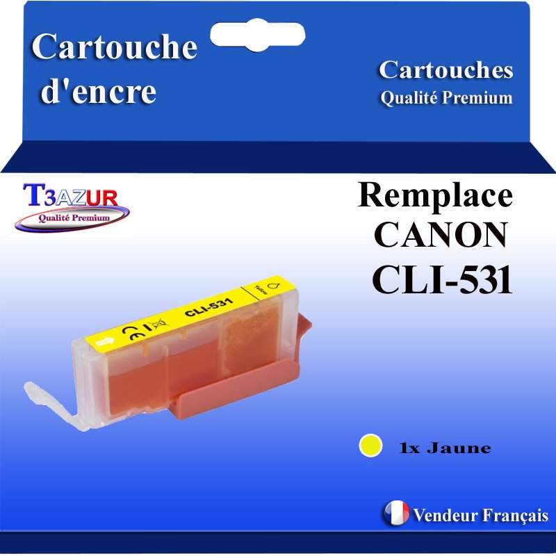 Cartouche Compatible pour Canon CLI-531 Jaune