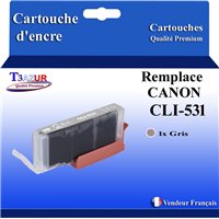 Cartouche Compatible pour Canon CLI-531 Gris